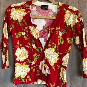 Kersh Floral Lightweight Cartagan
